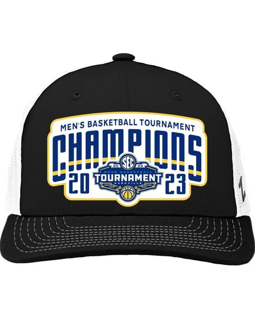 Zephyr Black Alabama Crimson Tide 2023 Sec Basketball Conference Tournament Champions Locker Room Adjustable Hat At Nordstrom for men