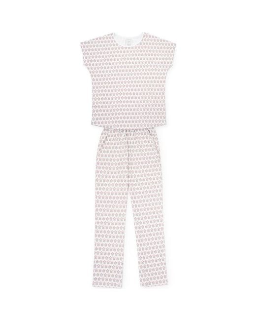 Lila and Hayes White Marcia Pajama Pant Set