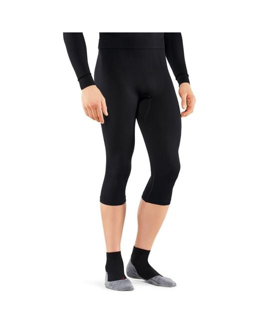 Falke Black Maximum Warm 3/4 Base Layer Bottom for men