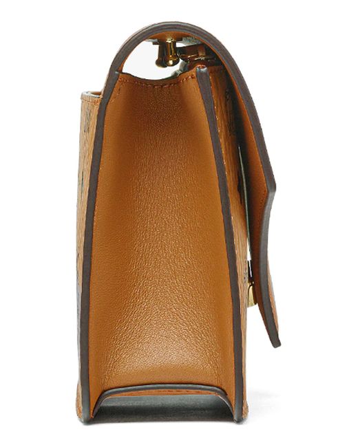MCM Diamond Visetos Coated Canvas Crossbody Bag in Brown Lyst