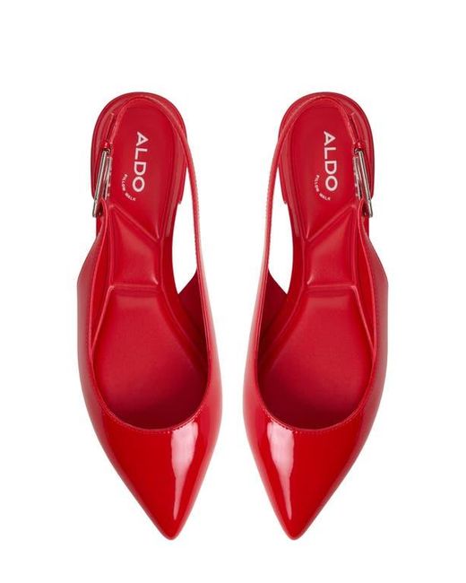 ALDO Red Kristell Pointed Toe Slingback Flat