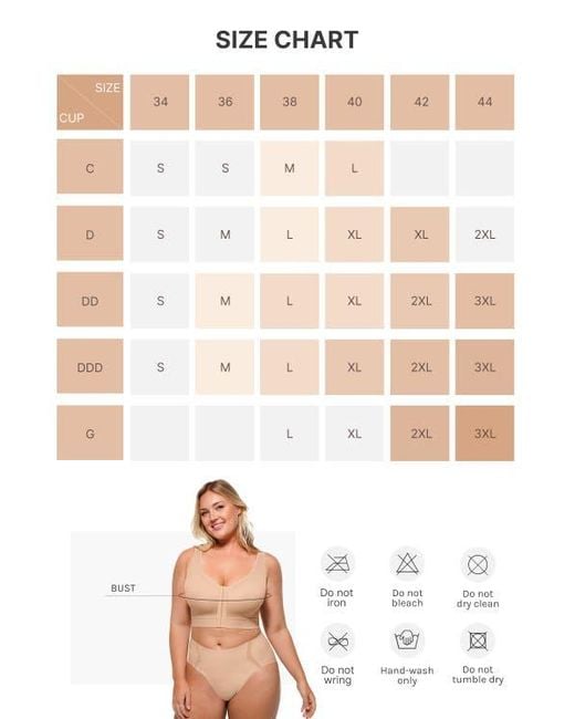Shapellx Natural Airslim Unlined Wireless Back Support Bra