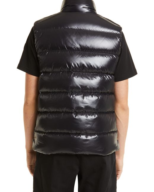 Moncler Black Tibb Down Puffer Vest for men