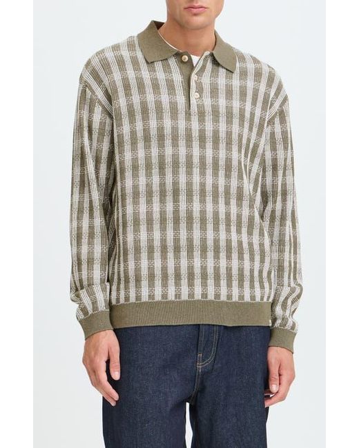 Solid Gray Vadim Polo Sweater for men