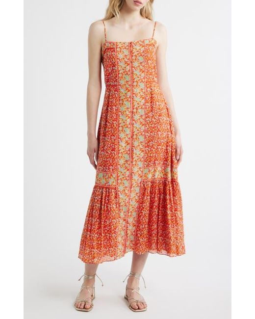 cleobella orange dress Catalan Midi Dress
