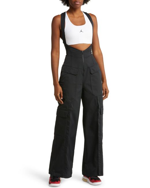 Nike Black 23 Engineered Chicago Corset Cutout Overalls
