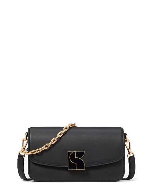Kate Spade Black Small Dakota Smooth Leather Crossbody Bag
