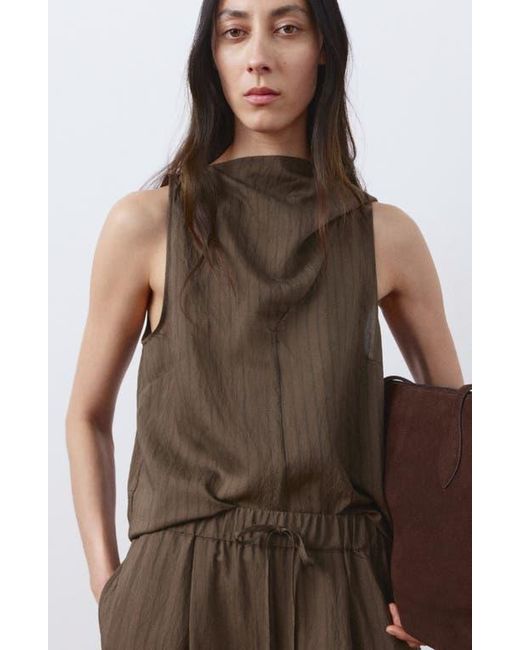 Mango Brown Pantalon Tatu Drawstring Pants
