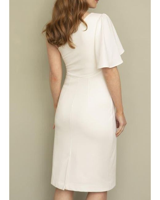 Tiffany Rose Maternity White Taylor One Shoulder Dress