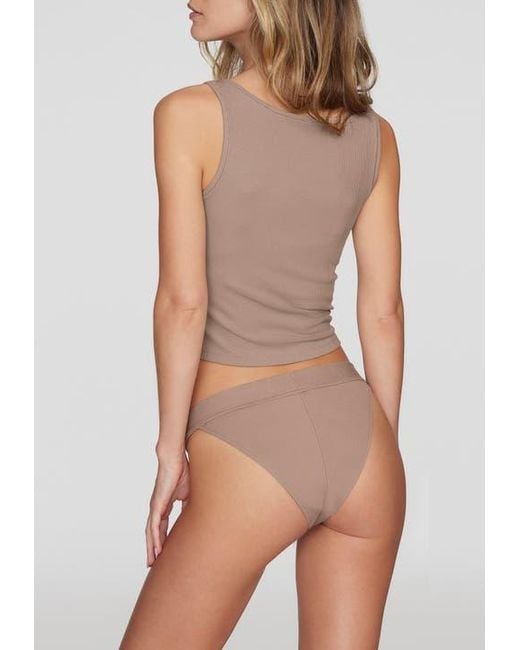 CUUP Brown The Square Neck Tank