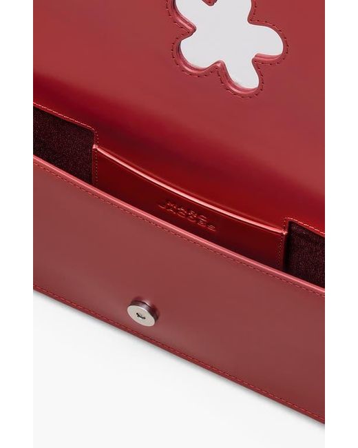 Marc Jacobs Red The Mirror Leather Shoulder Bag