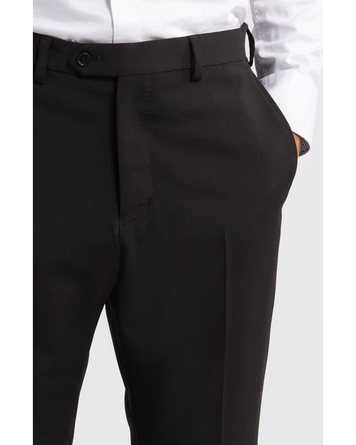 Emporio Armani Black G-line Flat Front Wool Pants for men