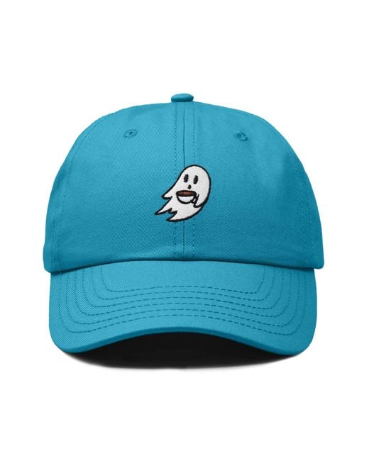 Alix Blue Coffee Ghost Embroidered Hat