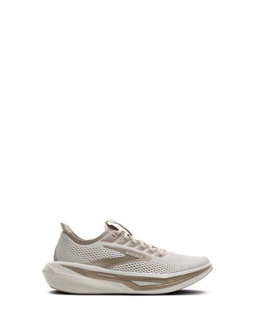 Brooks White Hyperion 3 Running Shoe
