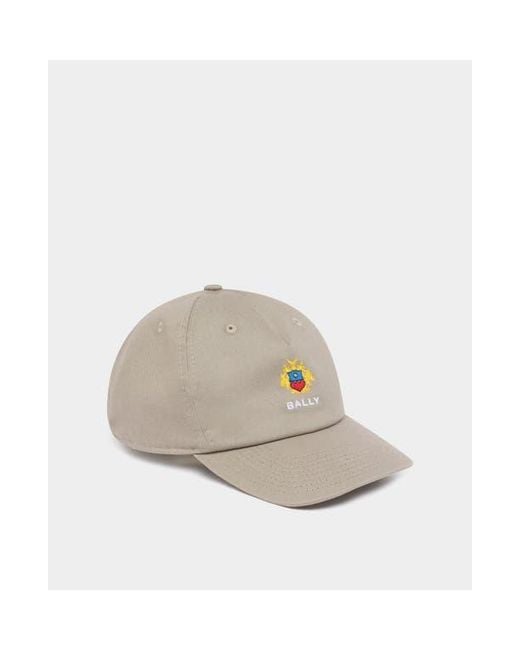 Bally White Baseball Hat for men
