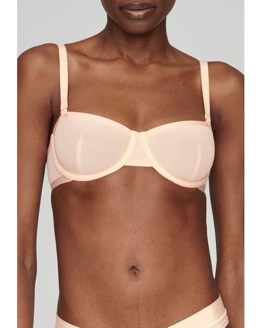 CUUP Natural The Balconette Mesh Underwire Bra