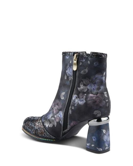 Spring Step Black Carre Cap Toe Bootie