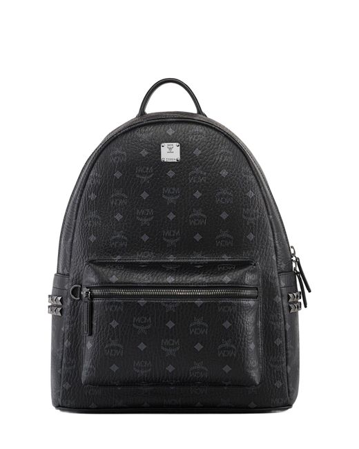 MCM Black Medium Stark Side Studs Backpack for men
