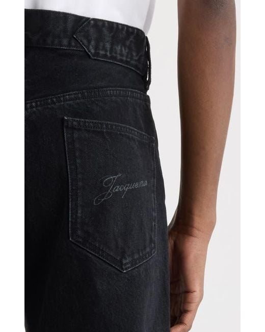 Jacquemus Black Le De-Nîmes Droit Straight Leg Jeans for men