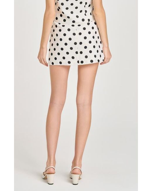 Wayf Multicolor Elle Polka Dot Sleeveless Linen Blend Shell