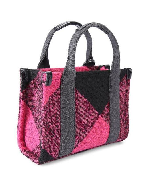 Kurt Geiger Black Extra Small Southbank Tweed Tote