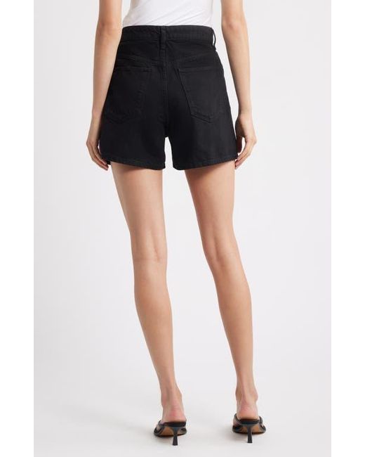 Mango Black Zoey Denim Shorts