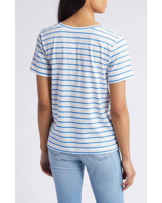 Vineyard Vines Blue Clean Jersey V-neck T-shirt