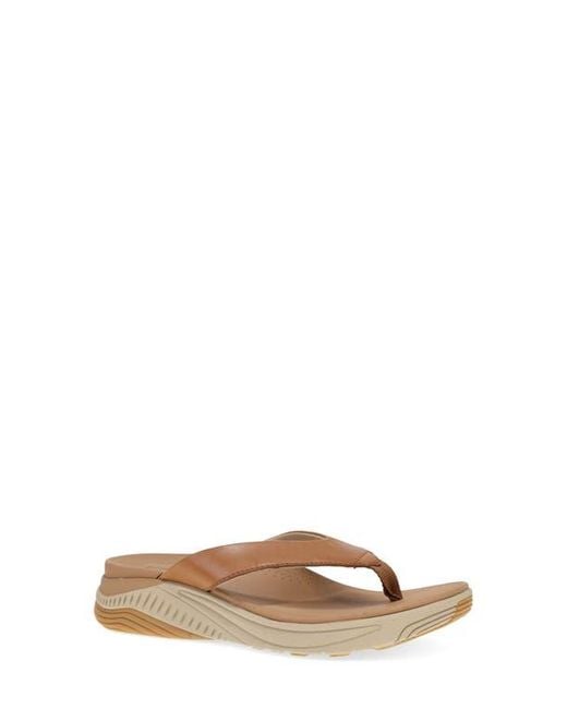 Dansko Brown Rosemary Platform Flip Flop