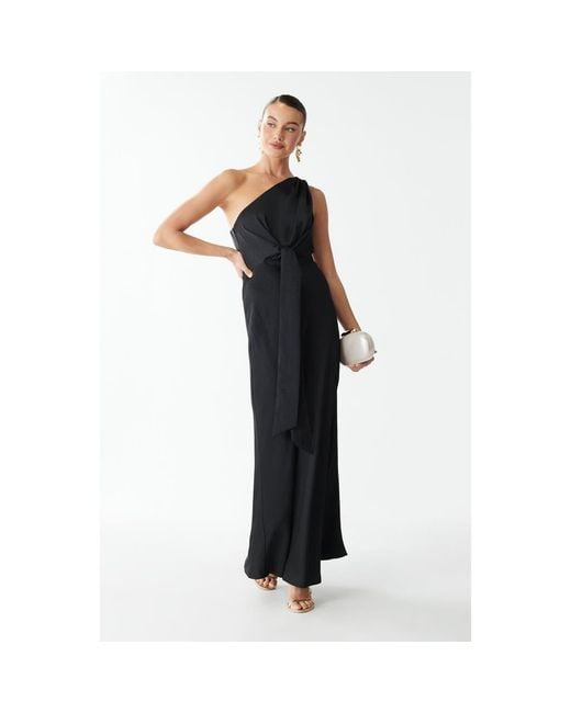 Savel Kylie Midi Dress in Black | Lyst