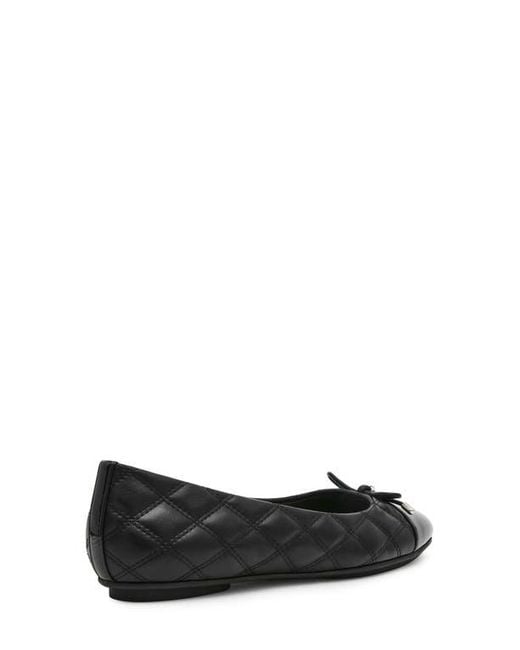 Anne Klein Black Luci Cap Toe Ballet Flat