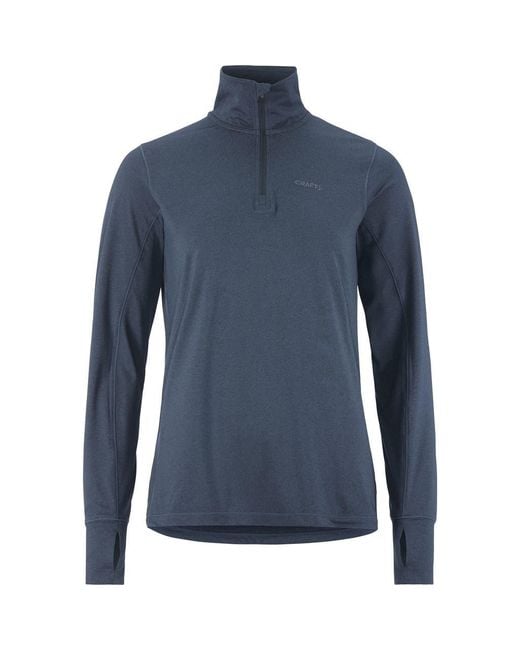 C.r.a.f.t Blue Flow Quarter Zip Pullover