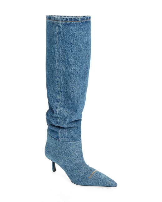 Alexander Wang Viola Slouch Over The Knee Boot in Blue | Lyst