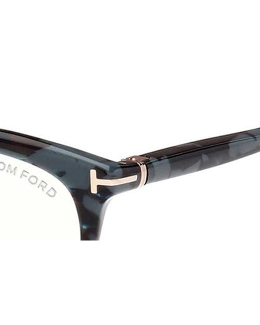 Tom Ford Brown 55Mm Round Light Blocking Glasses