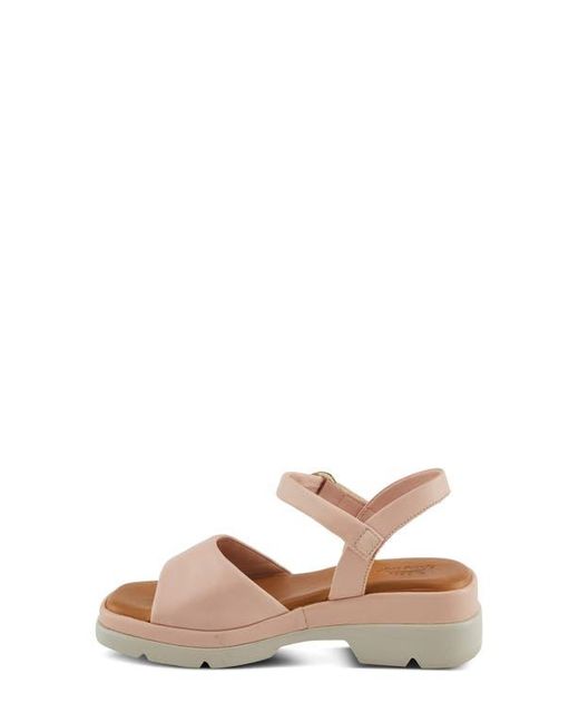 Spring Step Pink Huntington Ankle Strap Platform Sandal