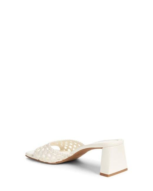 Open Edit White Jaydin Slide Sandal