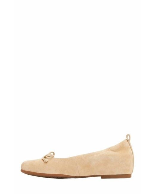 ABEO White Cadence Bow Ballet Flat