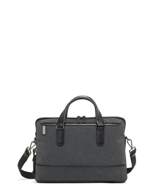 Tumi Black Sycamore Slim Briefcase for men