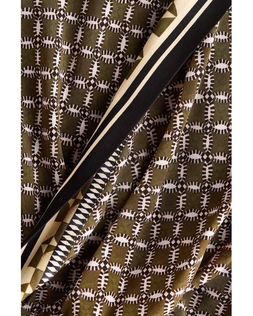 H&M Brown Viscose Wrap Blouse