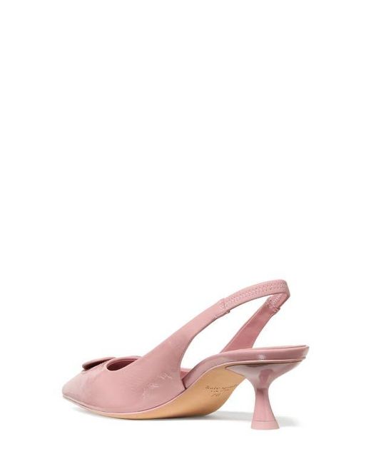 Kate Spade Pink Lover Crinkle Patent Leather Slingback Pump