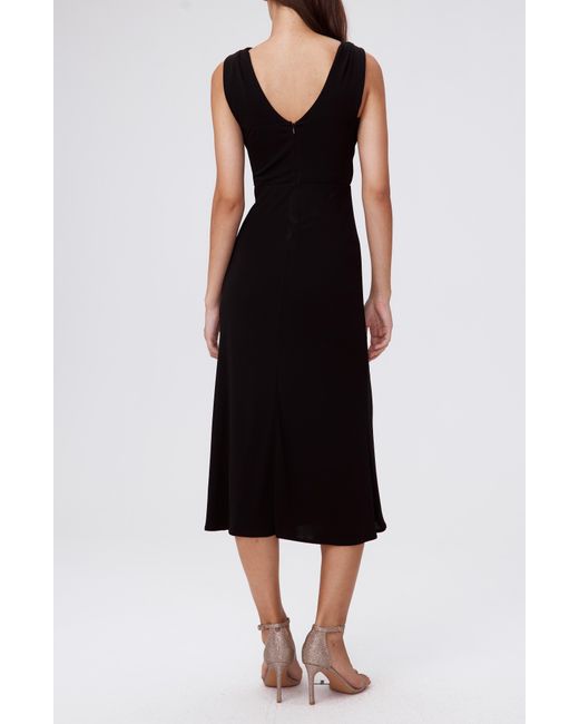 Diane von Furstenberg Black Neely Ruched Dress