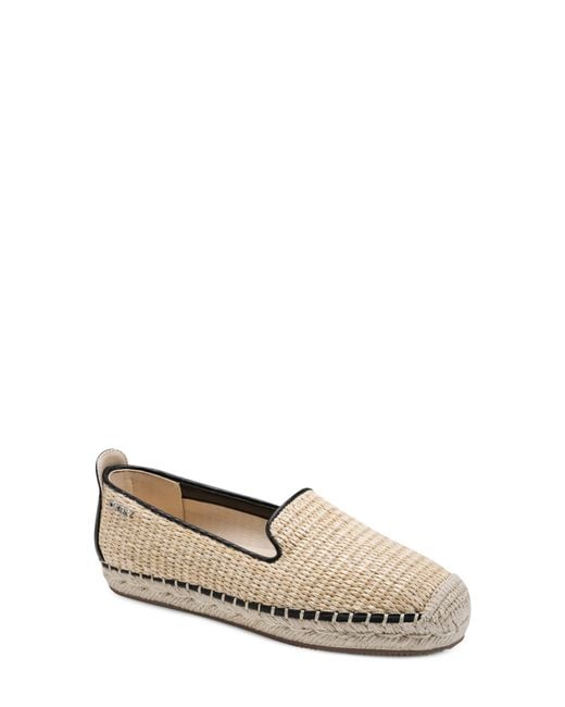 DKNY White Mallandra Platform Espadrille Flat