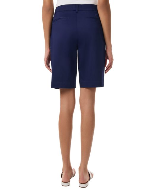 Jones New York Blue Stretch Cotton Bermuda Shorts