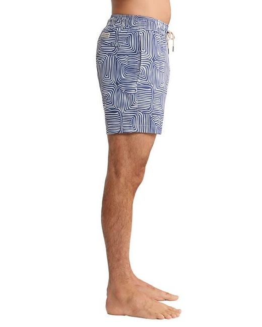 Fair Harbor Men's Blue The Bayberry Swim Trunks