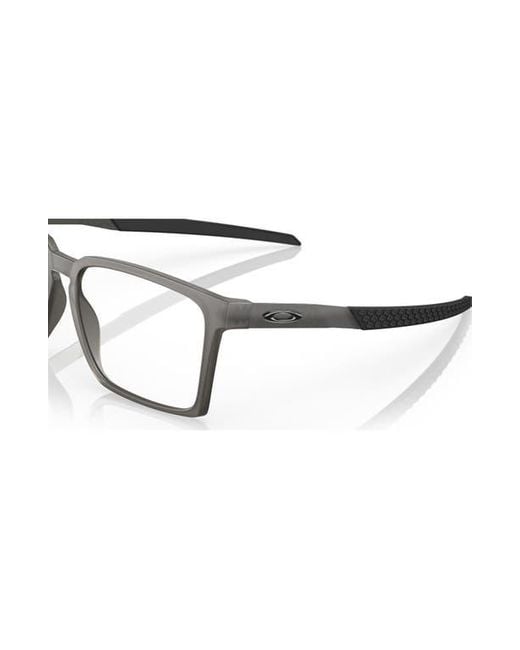 Oakley Gray 54Mm Rectangle Optical Glasses for men