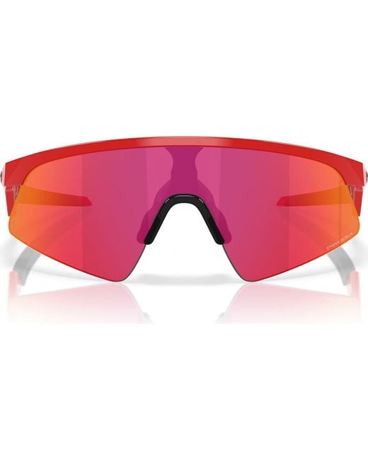 Oakley Pink Prizm Everyday 28Mm Rectangular Sunglasses for men