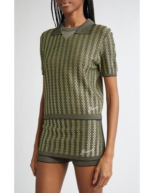 Jacquemus Green Le Polo Marino Polo