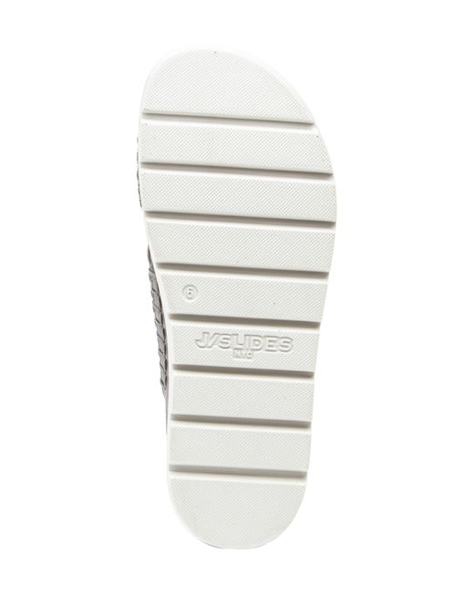 J/Slides Gray Briana Platform Sandal