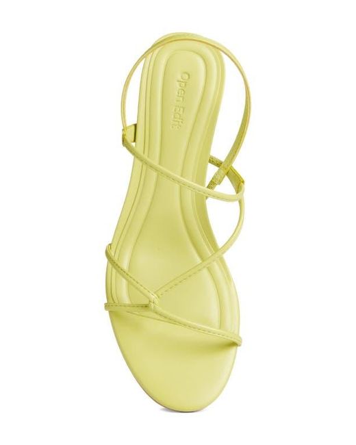 Open Edit Yellow Pia Slingback Sandal