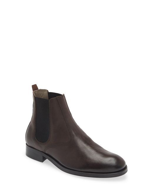 AllSaints Brown Gus Leather Chelsea Boot for men