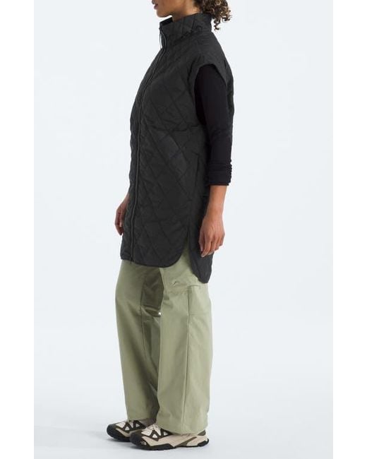The North Face Black Diamond Peak Water Repellent Quilted Long Vest